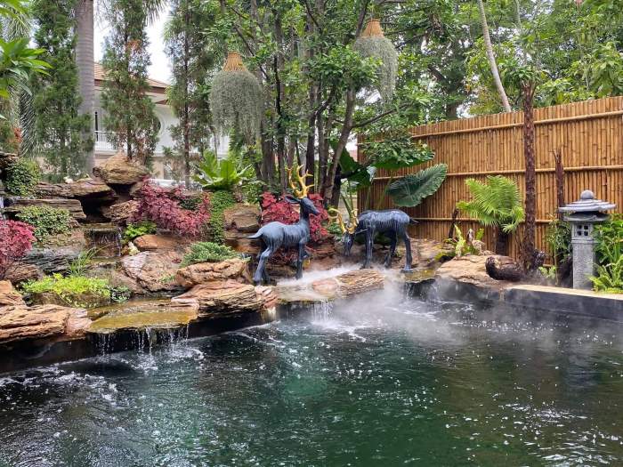 27 - รับออกแบบจัดสวนน้ำตก ทั่วไทย | สร้างบ่อปลา ขายหินจัดสวน ปูหญ้า รับสร้างบ่อปลา ทำน้ำตก จำหน่ายหินและงานปูนปั้นอื่นๆ